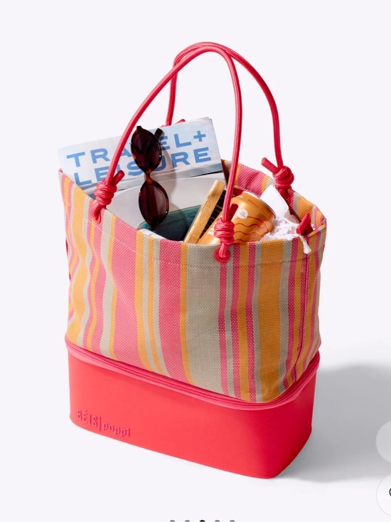 BEIS Handbags - BEIS x Poppi The Cooler Tote in Juicy Pink Orange Summer Pool Tote BNWT